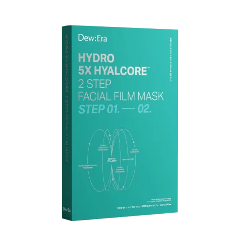 HYDRO 5X HYALCORE™ 2 STEP FACIAL FILM MASK box